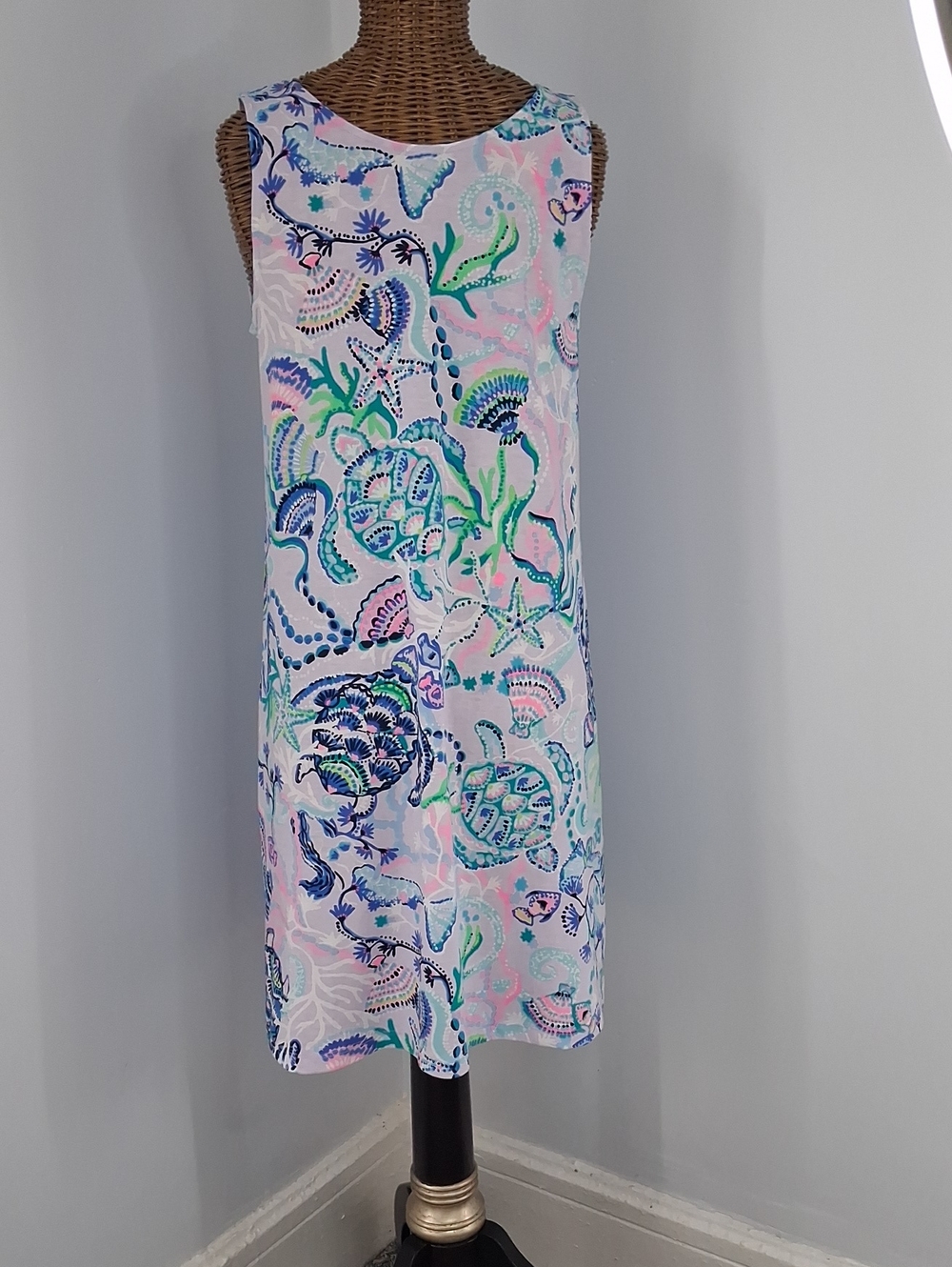 Lilly Pulitzer Pink Multicolor Sleeveless Swim Coverup Dress